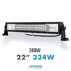 3ROW CREE 22″ LED Ramp - 324Watt 16900lm.